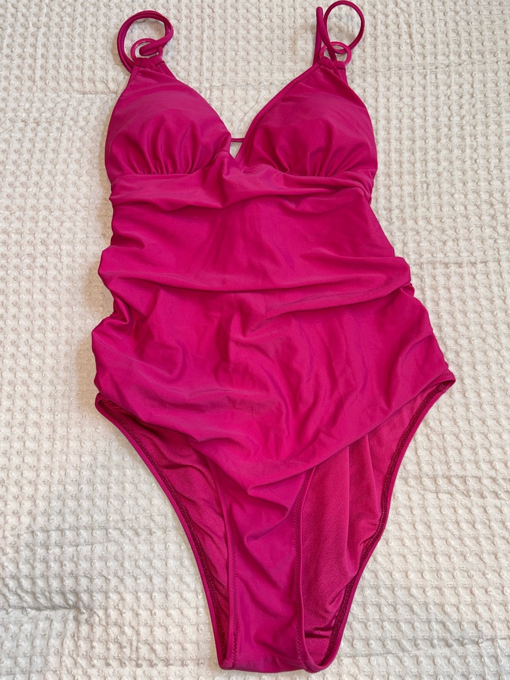 Women's One-Piece Swimsuit in Bright Fuchsia